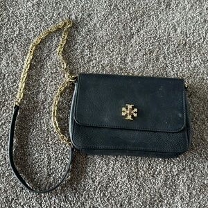 Tory Burch Mercer gold chain leather cross body bag
